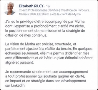 Témoignage original d’Elizabeth RILCY